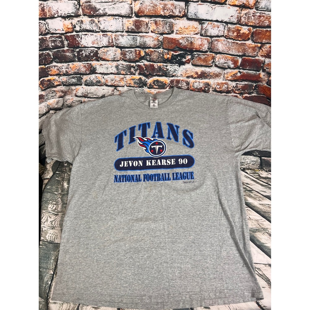 Vintage 2000 Tennessee Titans Jevon Kearse 90 NFL T-Shirt Gray XXXL Fruit Loom